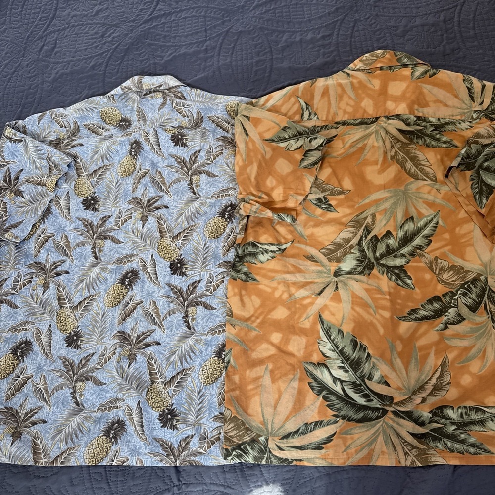 2 Hollis River Hawaiian Shirt Mens XL Short Sleeve Button Down Casual-Resort - Picture 6 of 8